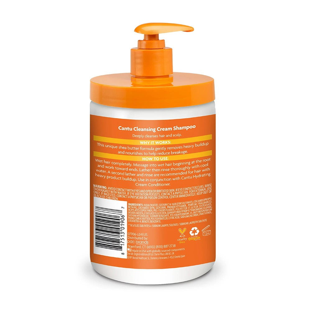 Cantu Shea Butter Cleansing Cream Shampoo 709g – Sulfate-Free Cleanse