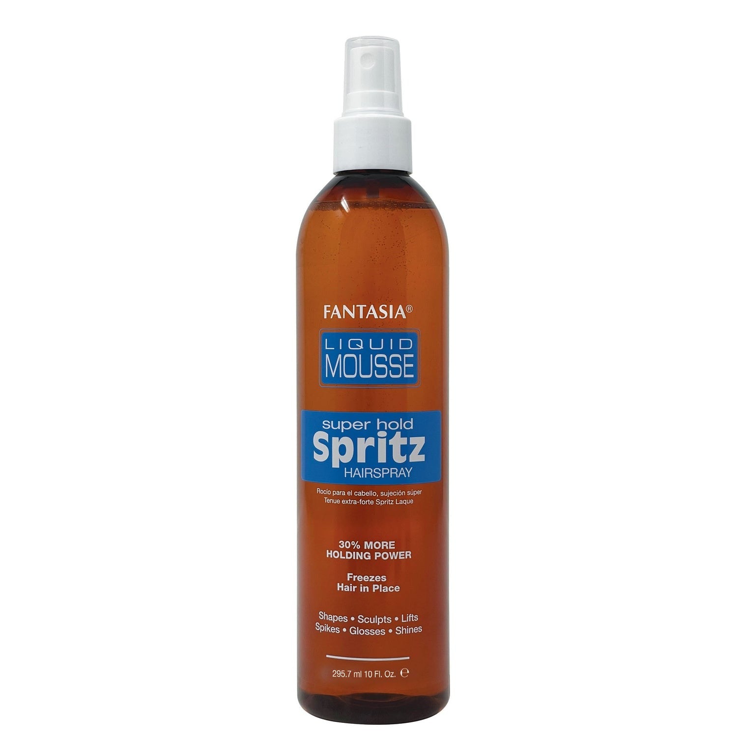 Liquid Mousse Super Hold Spritz Hair Spray 295.7 ml – Fast-Drying, Long-Lasting Hold