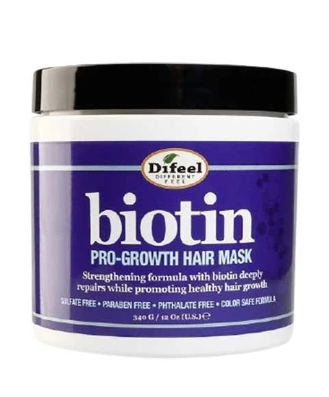 Difeel Biotin Pro-Growth Hair Mask 340 g – Strengthening & Repair Treatment for Thicker, Healthier Hair