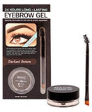 MATTE WATERPROOF 24 HOURS EYEBROW GEL DARKEST BROWN