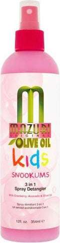 Mazuri Kids Olive Oil Snookums 3 in 1 Spray Detangler 354ml – Gentle Daily Hair Care