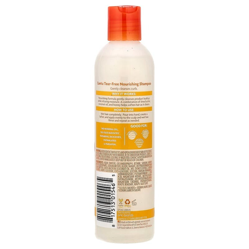 Cantu Kids Tear-Free Nourishing Shampoo 237 ml – Gentle Cleanse for Curls, Coils & Waves