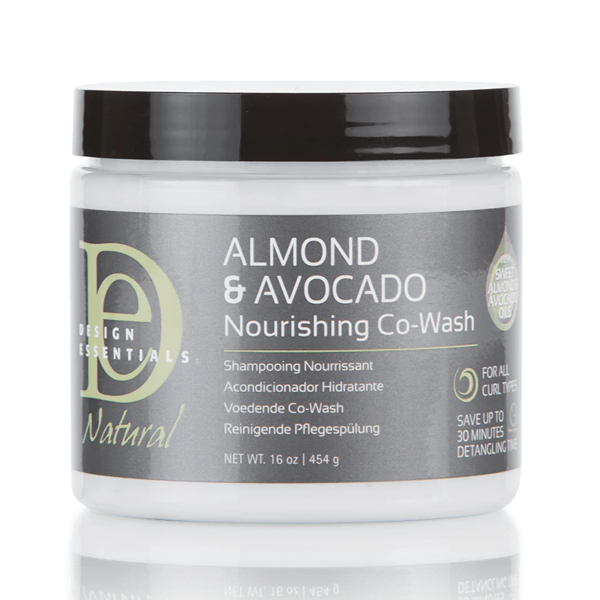 Design Essentials Almond & Avocado Nourishing Co-Wash – Gentle Cleansing Conditioner for Hydrated Curls