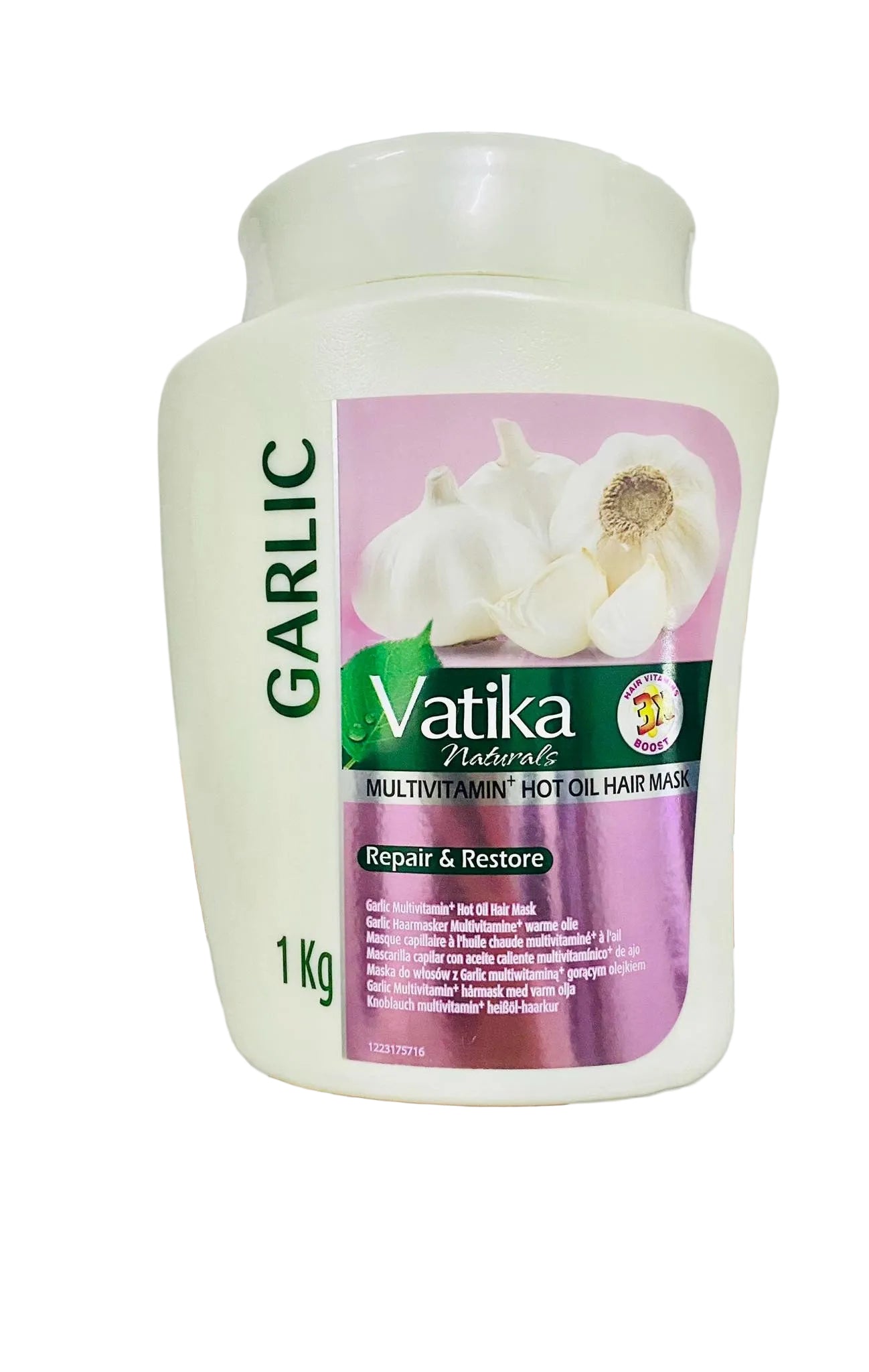 Vatika Naturals Garlic Deep Conditioning Hair Mask 1KG – Repair & Restore Hair Treatment