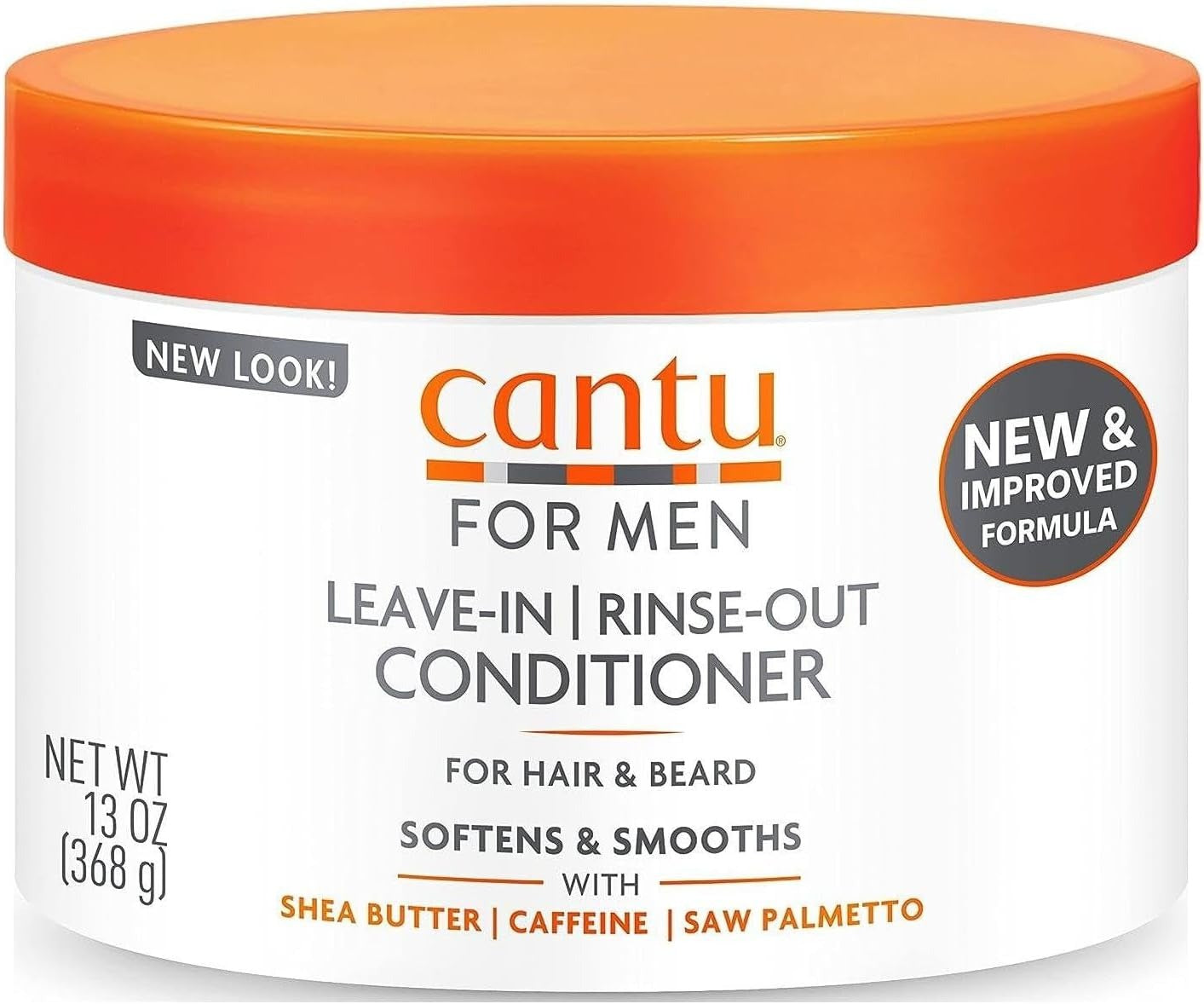 Cantu Men Shea Butter Leave-In Conditioner 368g – Hydration & Softening Care for Hair and Beard