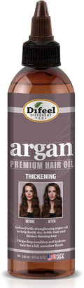 Difeel Argan Thickening Premium Hair Oil 240 ml – Fuller, Stronger & Smoother Hair Finish