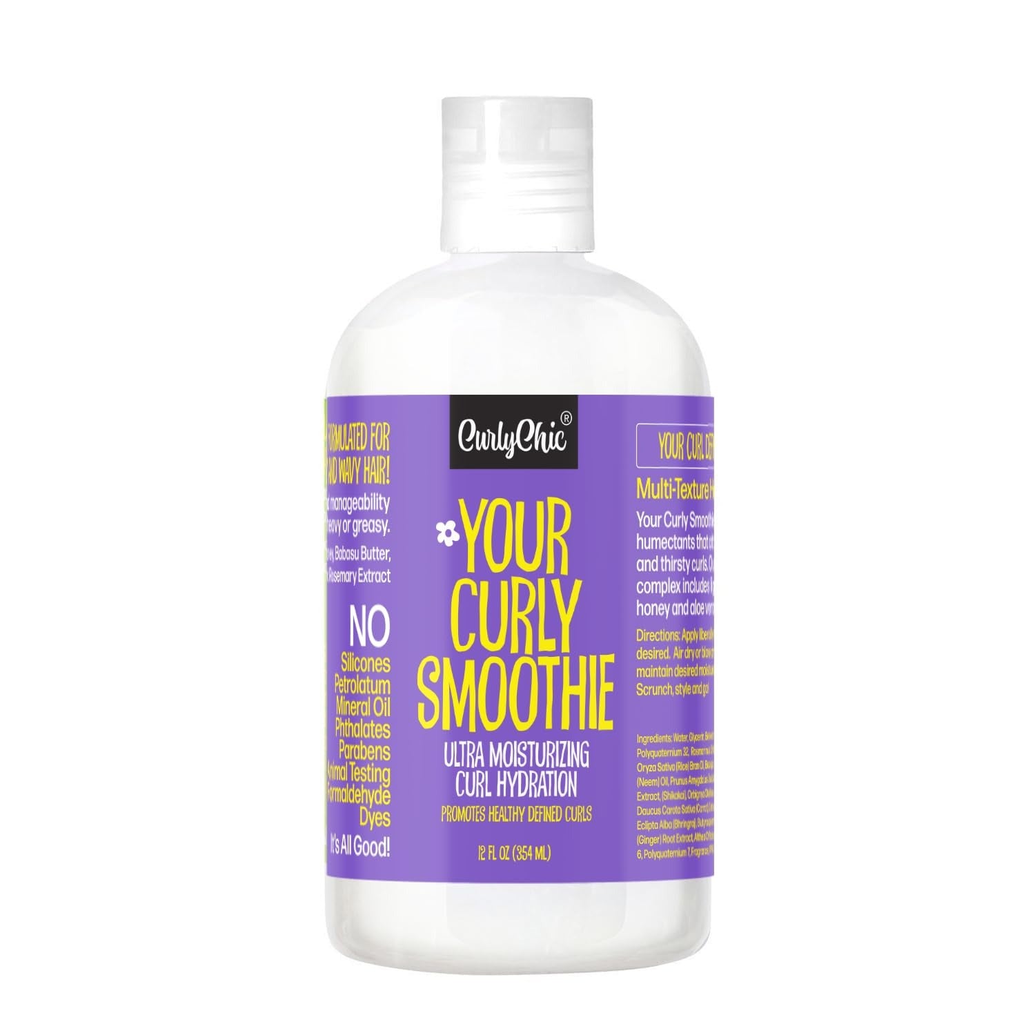 Curly Chic Your Curly Smoothie Curl Hydration 354 ml– Ultra Moisturizing Curl Care