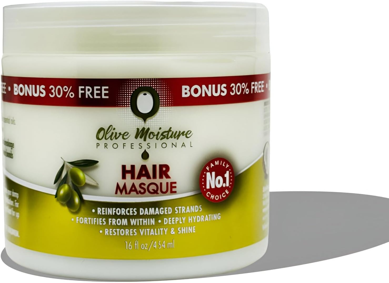 Olive Moisture Professional Hair Masque for Damaged Hair 454ml – Deep Conditioning & Shine Restore