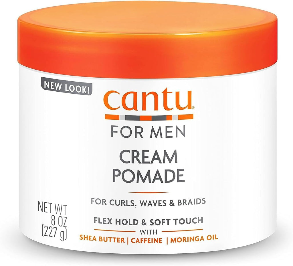 Cantu Men Styling Cream Pomade 227g – Strong Hold & Defined Curls for Textured Hair