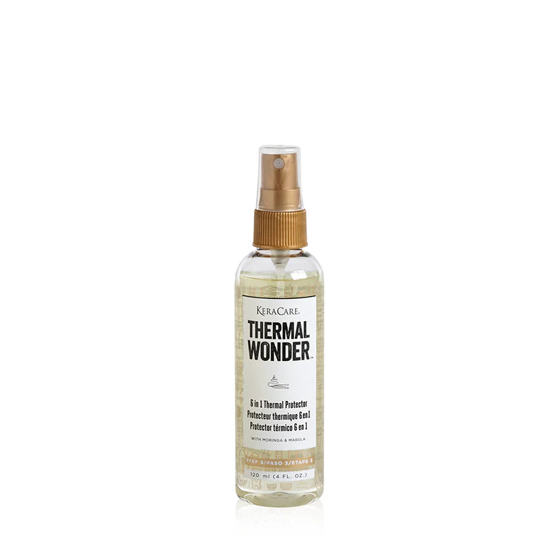 KeraCare Thermal Wonder 6-in-1 Thermal Protector – Heat Protectant Spray for Hair