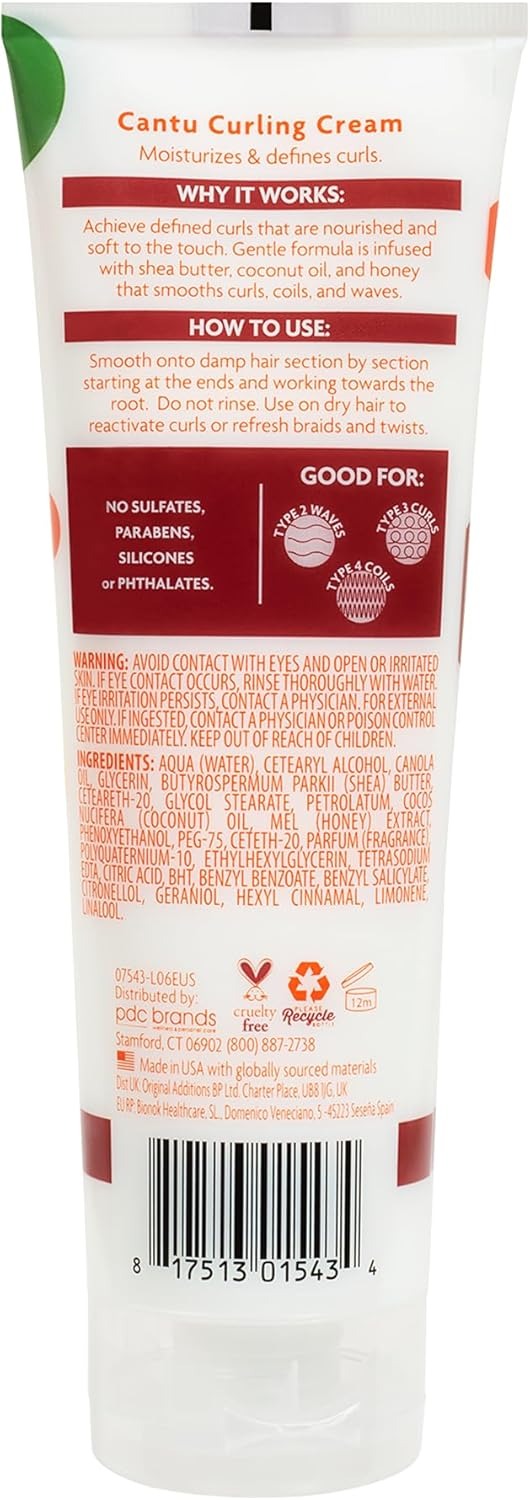 Cantu Kids Curling Cream 227g – Defines & Moisturizes Curls for Soft, Manageable Hair