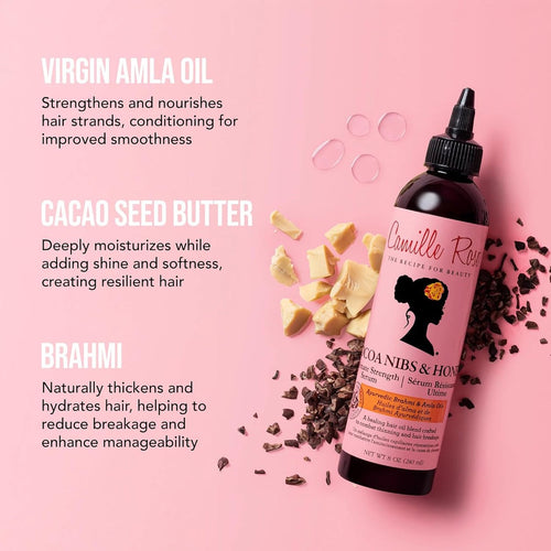 Camille Rose Cocoa Nibs & Honey Serum 240 ml – Ultimate Strength & Growth Care