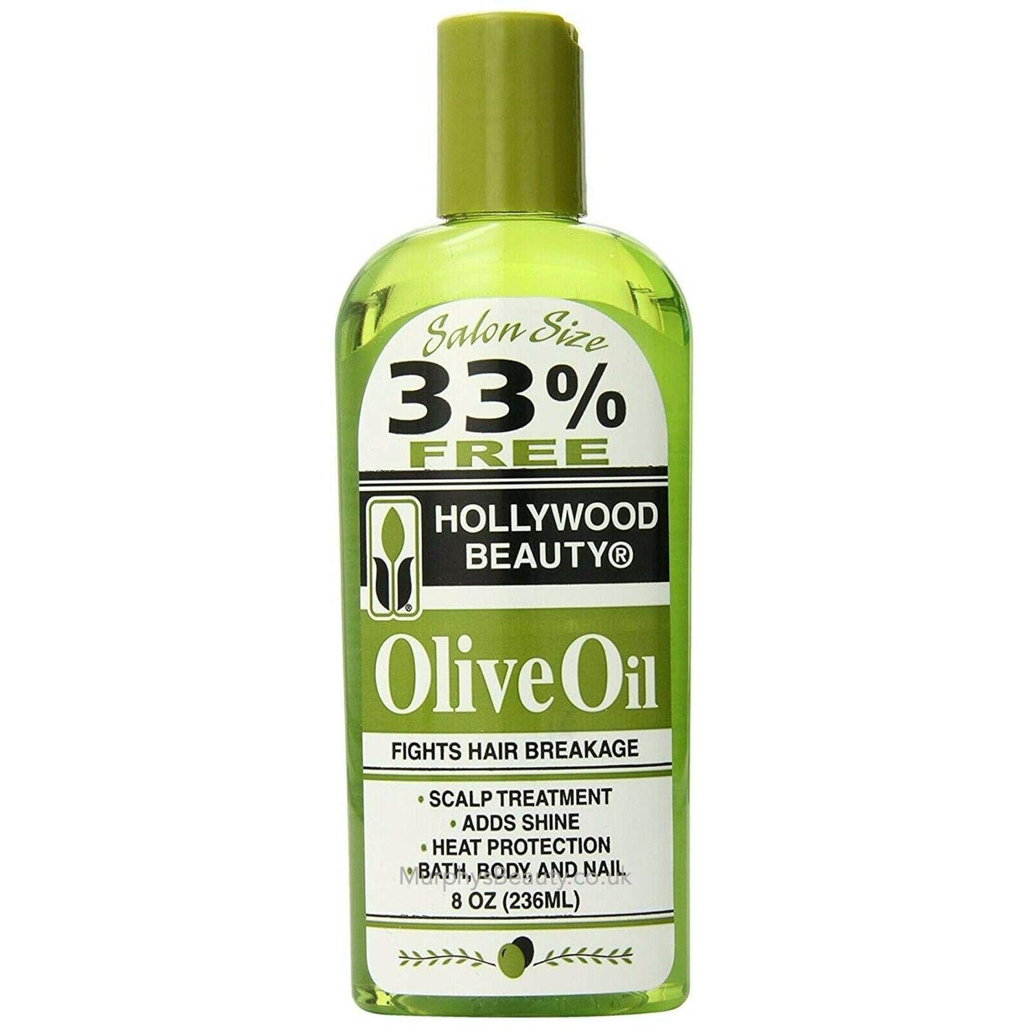 Hollywood Beauty Olive Oil 236ML – Multi-Purpose Hair, Scalp, Body & Nail Treatment (8 oz)