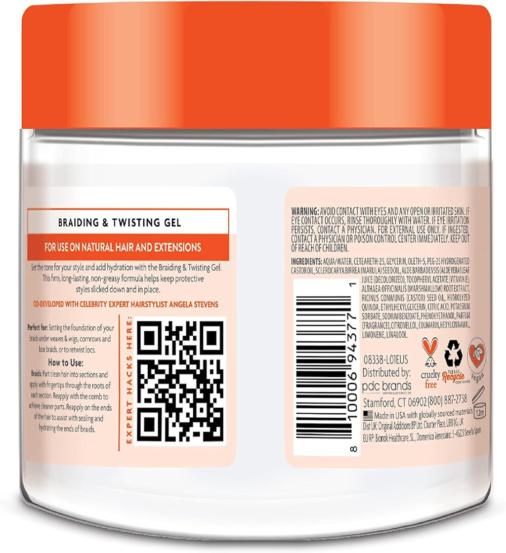 Cantu Protective Styles Braiding & Twisting Gel 227g – Firm Hold & Moisture for Long-Lasting Styles