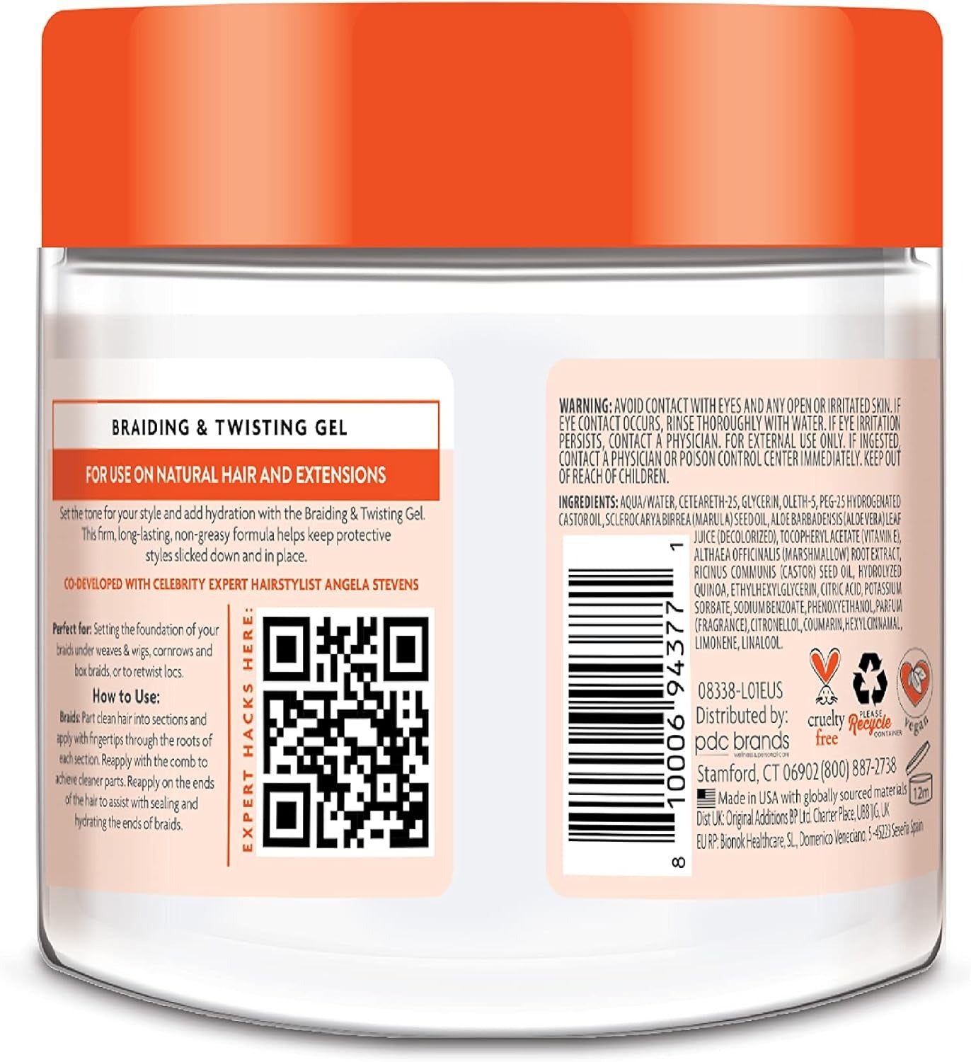 Cantu Protective Styles Braiding & Twisting Gel 227g – Firm Hold & Moisture for Long-Lasting Styles