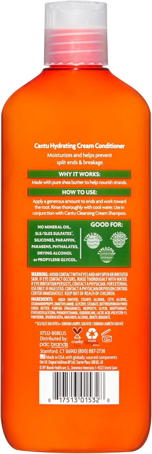 Cantu Shea Butter Hydrating Cream Conditioner 400ml – Sulfate free hair Conditioner