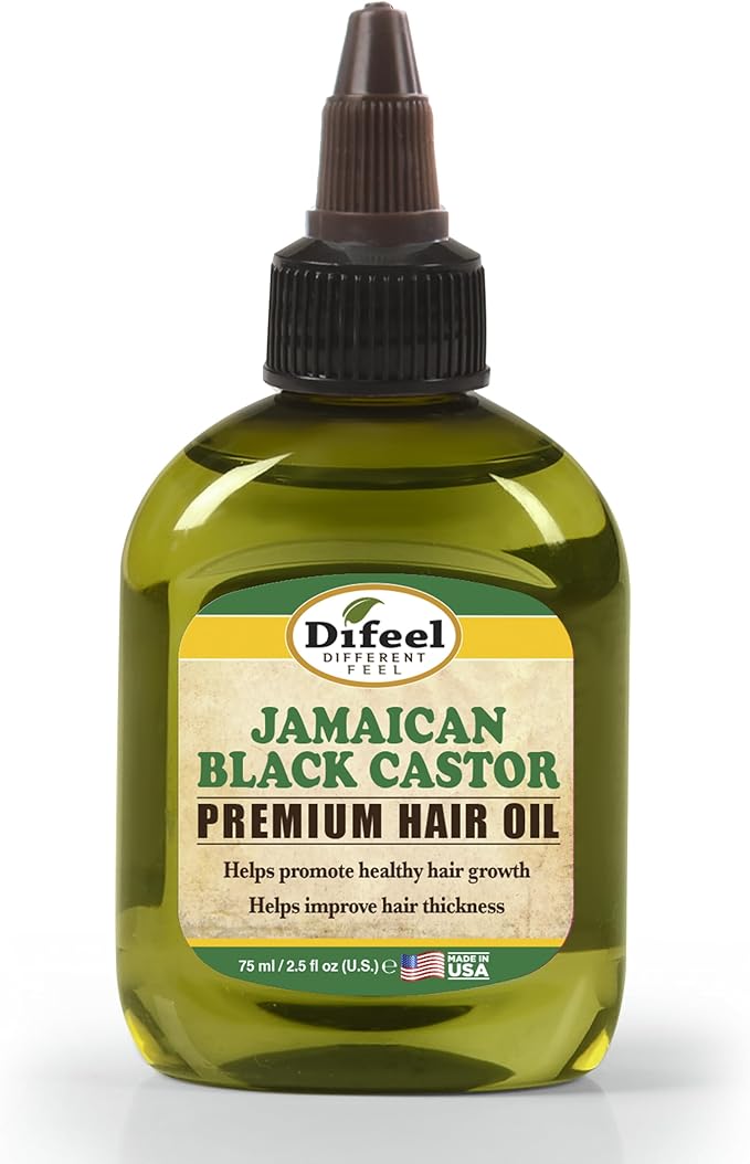 Difeel Jamaican Black Castor Oil Premium Natural Hair Oil 75 ml – Growth & Thickness Support Treatment