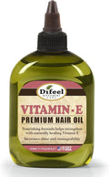 Difeel Vitamin E Premium Natural Hair Oil 210 ml – Growth Support, Scalp Revitalization & Thinning Hair Care