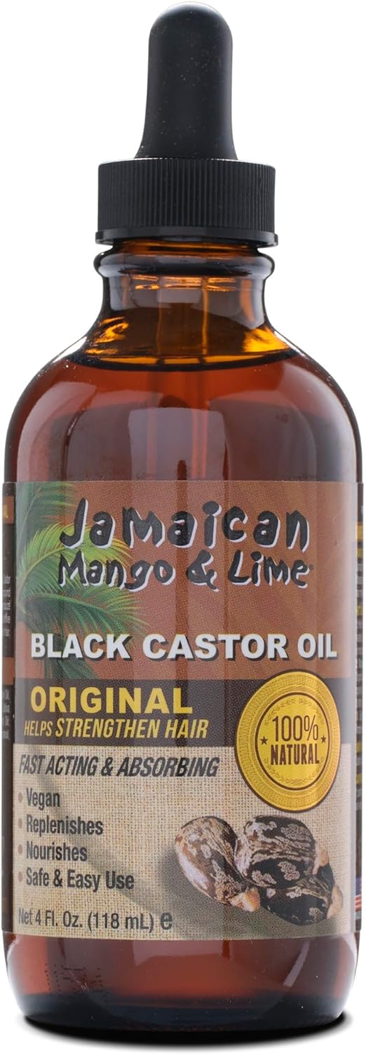 Jamaican Mango & Lime Black Castor Oil Original 118ml – Fast-Absorbing Hair Growth & Skin Oil