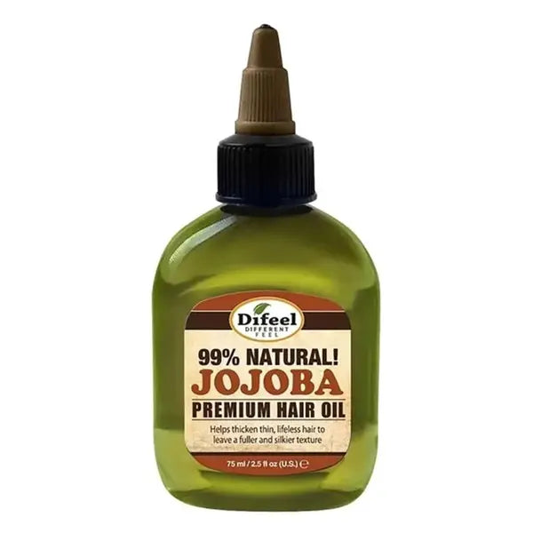 Difeel Jojoba Premium Natural Hair Oil 75ml  – Scalp Nourishing & Hair Thickening Treatment
