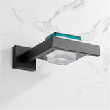 Matte Black Soap Dish Rust-Proof 304 Stainless Steel Square Soap Holder with Removable Dish Silver Bathroom Accessories Soap Dispenser KJQ7007HEI