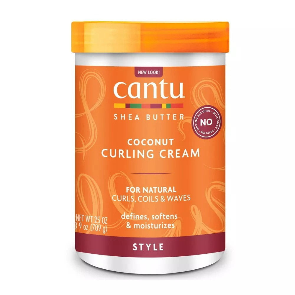 Cantu Shea Butter Coconut Curling Cream 709g – Curl Definition & Moisture