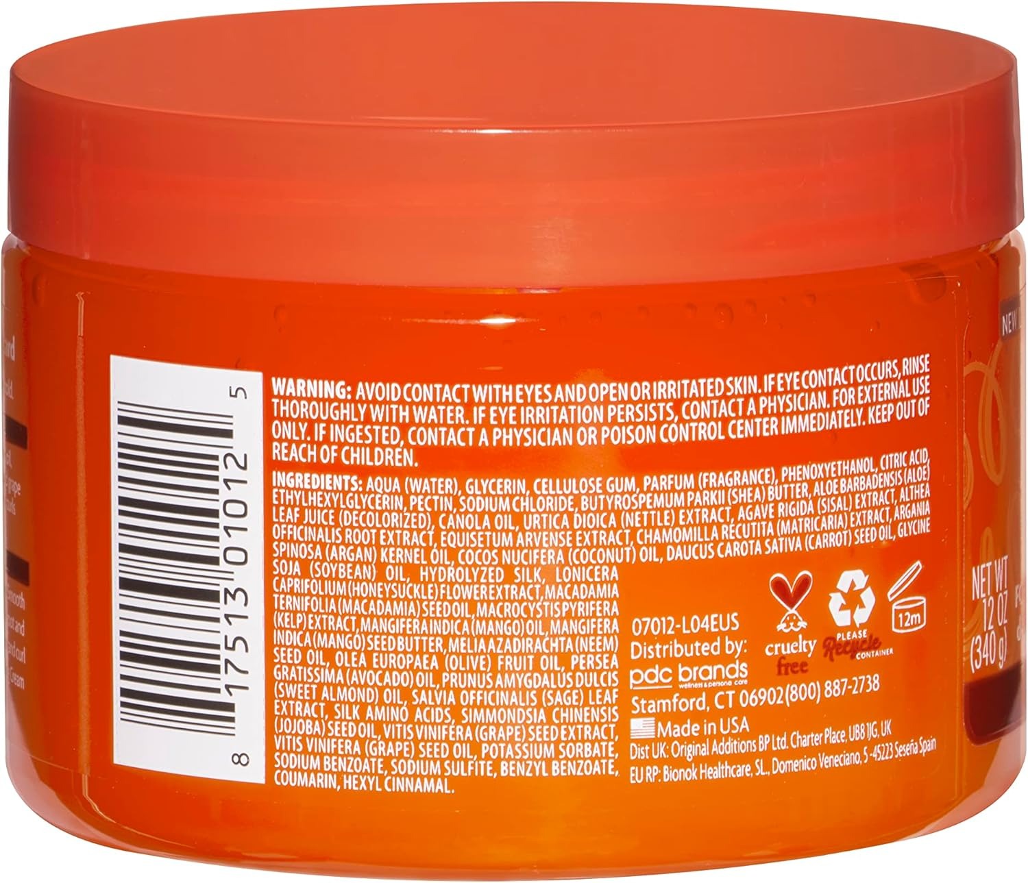 Cantu Shea Butter Define & Shine Custard 340g – Curl Definition & Long-Lasting Hold