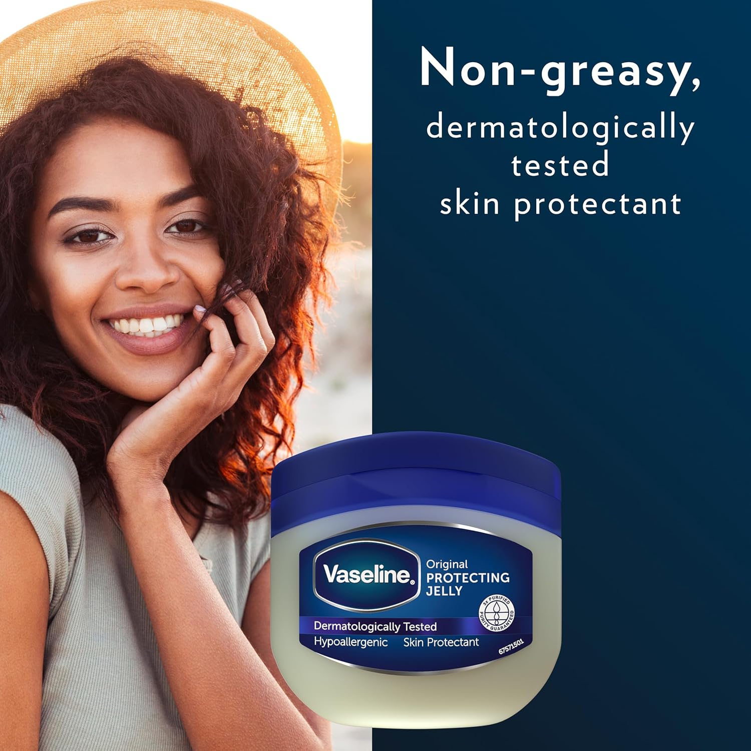 Vaseline Pure Petroleum Jelly Original 50/100/250 ml – Skin Protectant & Moisture Barrier
