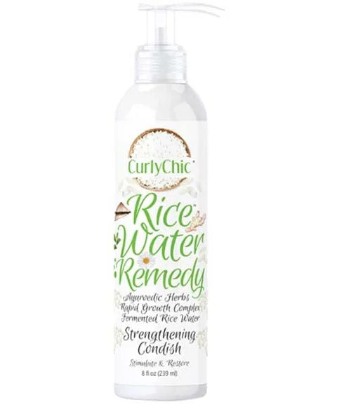 Curly Chic Rice Water Remedy Strengthening Condish 239 ml – Repair & Growth Support