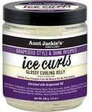 AUNT JACKIES CURLS AND COILS GRAPESEED STYLE AND SHINE RECIPES GLOSSY CURLING JELLY