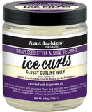 AUNT JACKIES CURLS AND COILS GRAPESEED STYLE AND SHINE RECIPES GLOSSY CURLING JELLY - My Hair And beauty