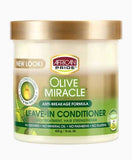African Pride Olive Miracle Anti Breakage Formula Leave In Conditioner 425g