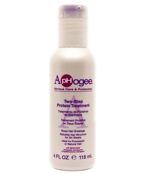ApHogee Two-Step Protein Treatment for Damaged Hair  118 / 473 ml – Intensive Strength & Repair Care