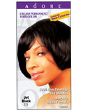 ADORE CREAM PERMANENT HAIR COLOR JET BLACK 777 - My Hair And beauty