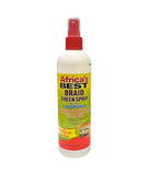 Bottle of Africa's Best Braid Sheen Spray with Conditioner on a white background