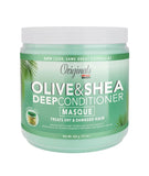 Olive & Shea Deep Conditioner Masque jar on a white background
