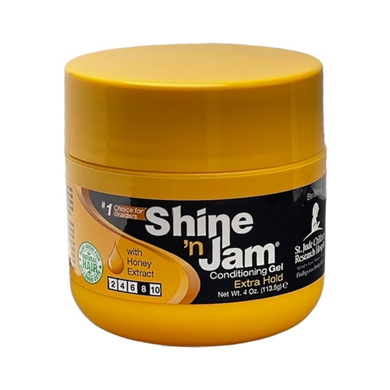 Ampro Shine ’n Jam Conditioning Gel Extra Hold 113.5 / 227 / 454 g – Braiding & Styling Gel