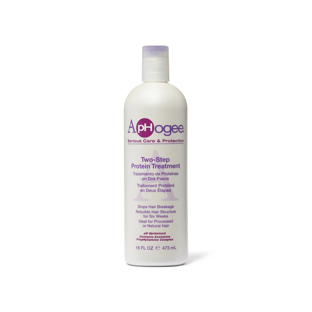 ApHogee Two-Step Protein Treatment for Damaged Hair  118 / 473 ml – Intensive Strength & Repair Care