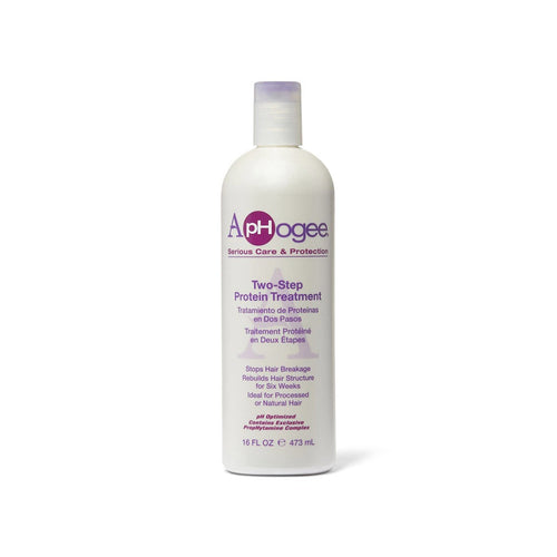 ApHogee Two-Step Protein Treatment for Damaged Hair  118 / 473 ml – Intensive Strength & Repair Care