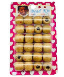 WOODEN BEAD KIT HAIR ORNAMENTS B200W8