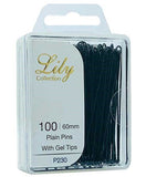 Lily Collection Plain Hair Pins With Gel Tips P230