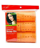 MAGIC COLLECTION MAGNETIC SNAP ON ROLLERS ORANGE