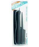 MAGIC COLLECTION MIXED COMB SET 4PCS BLACK