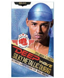 MAGIC COLLECTION DEEP WAVE SILKY METALLIC DURAG 4802BLU