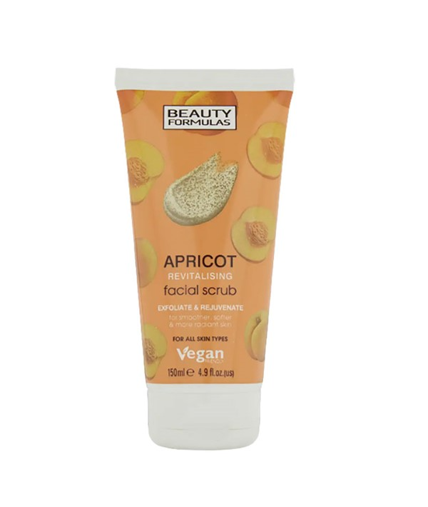 Beauty Formulas Apricot Revitalising Facial Scrub 150 ml – Gentle Exfoliating Care