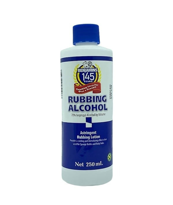 Benjamins Rubbing Alcohol with Isopropyl 250 / 500 ml – Cooling Astringent Rubbing Lotion