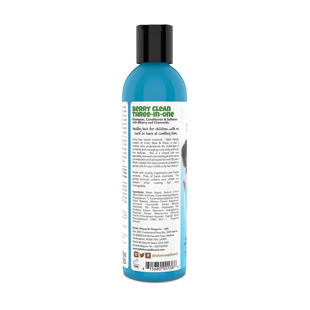 Kinky Wavy Berry Clean 3-In-1 Shampoo for Children 236 ml – Taliah Waajid