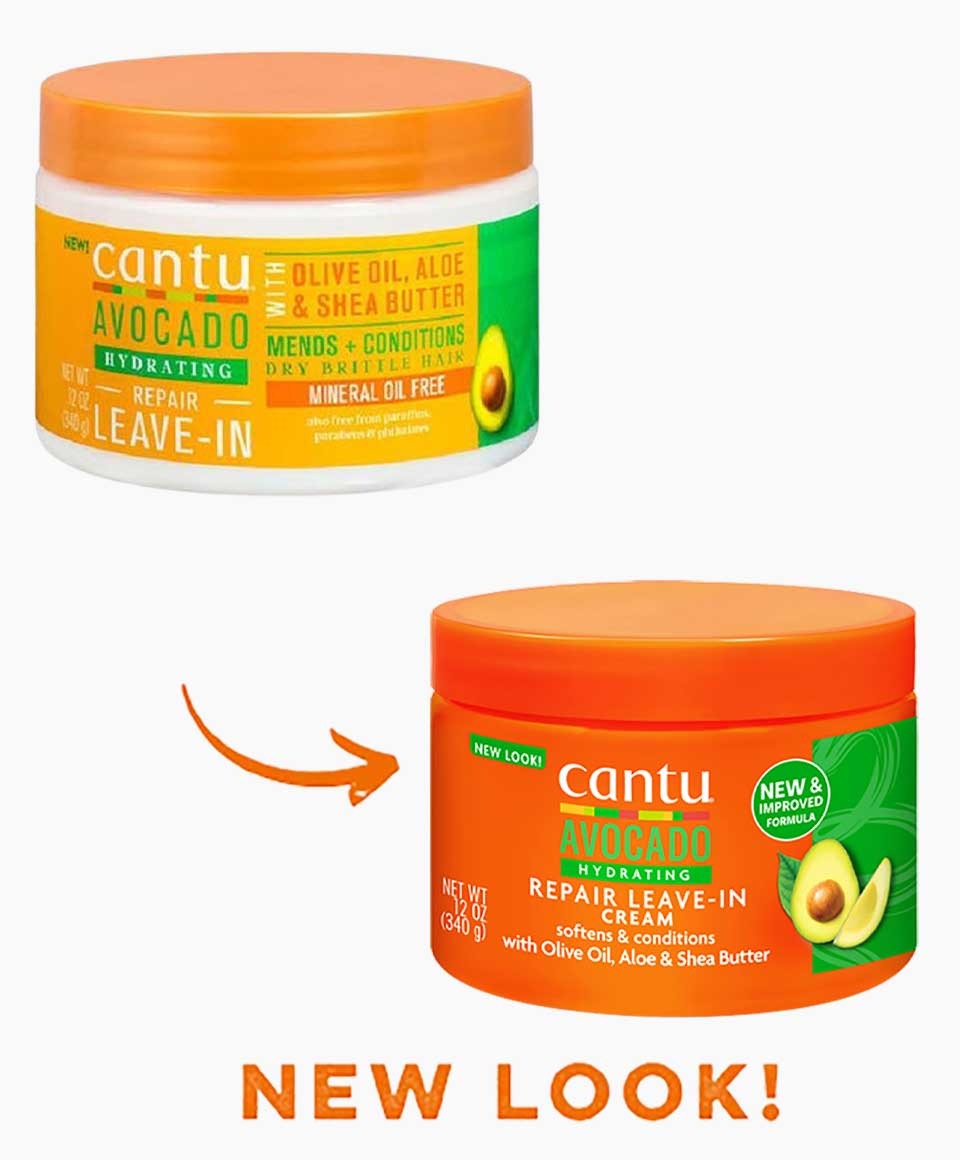 Cantu Avocado Hydrating Repair Leave-In Cream 340 g – Strength & Moisture