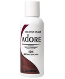 ADORE SHINING SEMI PERMANENT HAIR COLOR SIENNA BROWN - My Hair And beauty