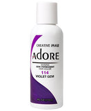 ADORE SHINING SEMI PERMANENT HAIR COLOR VIOLET GEM - My Hair And beauty